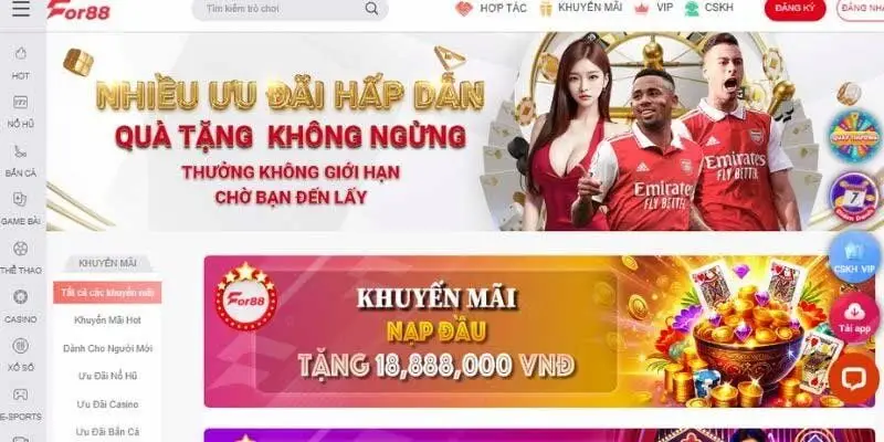 Giao diện hiện đại tại cổng game luôn được đánh giá cao từ người dùng